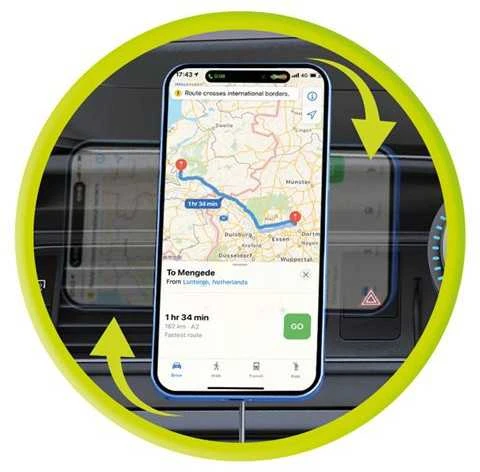 „Mobile Origin“ belaidis automobilio ventiliacijos angos įkroviklis CA18, suderinamas su „Apple Watch“ / „iPhone“ ir „MagSafe“