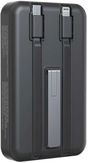 Mobile Origin belaidis magnetinis įkroviklis 10000 mAh, USB-C ir „Lightning“ laidas PB11