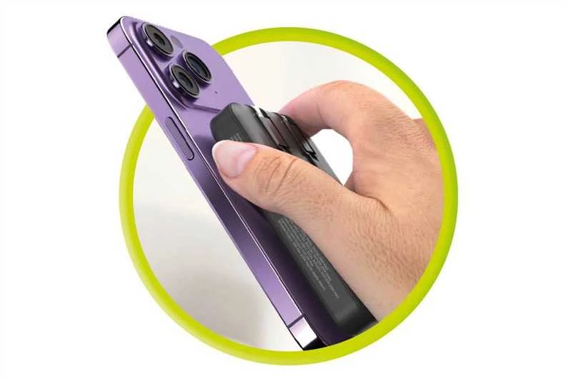 Mobile Origin belaidis magnetinis įkroviklis 10000 mAh, USB-C ir „Lightning“ laidas PB11