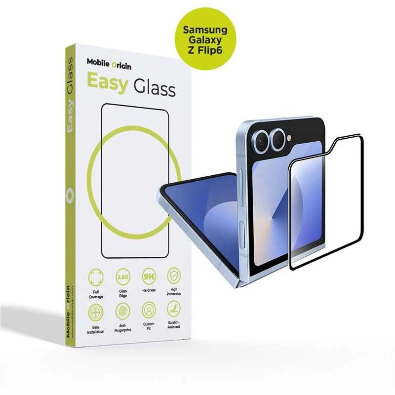 Mobile Origin Mobiliųjų įrenginių kilmė „EasyGlass“ „Samsung Galaxy Z Flip6“