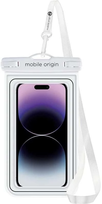 Mobile Origin Mobilus Origin Neperšlampamas plaukiojantis dėklas 6,8", balta/juoda