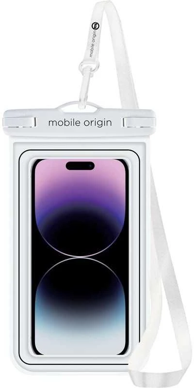 Mobile Origin Mobilus Origin Neperšlampamas plaukiojantis dėklas 6,5", balta/juoda