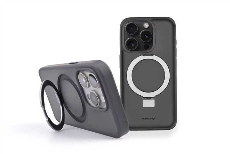 Mobile Origin Mobilus Origin RingMag dėklas, juodas – iPhone 15 Pro