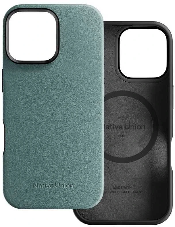 Native Union aktyvus dėklas, pilkšvai žalias - iPhone 16 Pro Max
