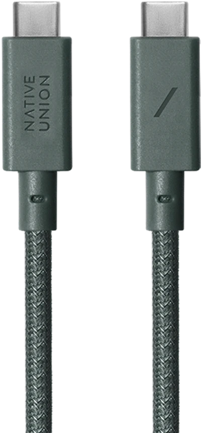 Native Union Anchor Cable 240W - kabelis USB-C - USB-C, 3 m (žalias)