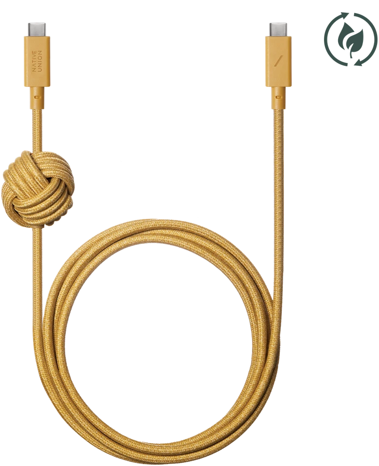 „Native Union Anchor“ kabelis 240 W – USB-C laidas – USB-C, 3 m (kraft)