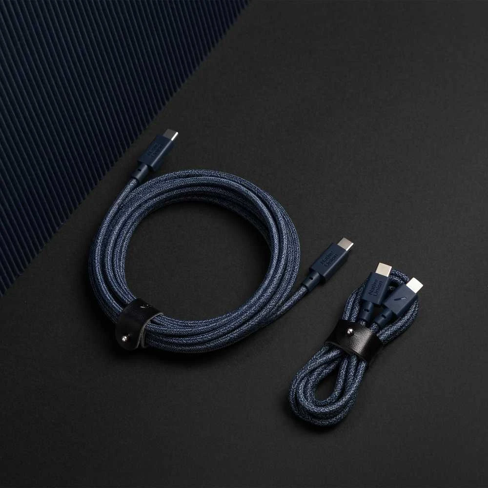 Native Union Belt Cable XL 100W - USB-C kabelis - USB-C, 3 m (tamsiai mėlynas)