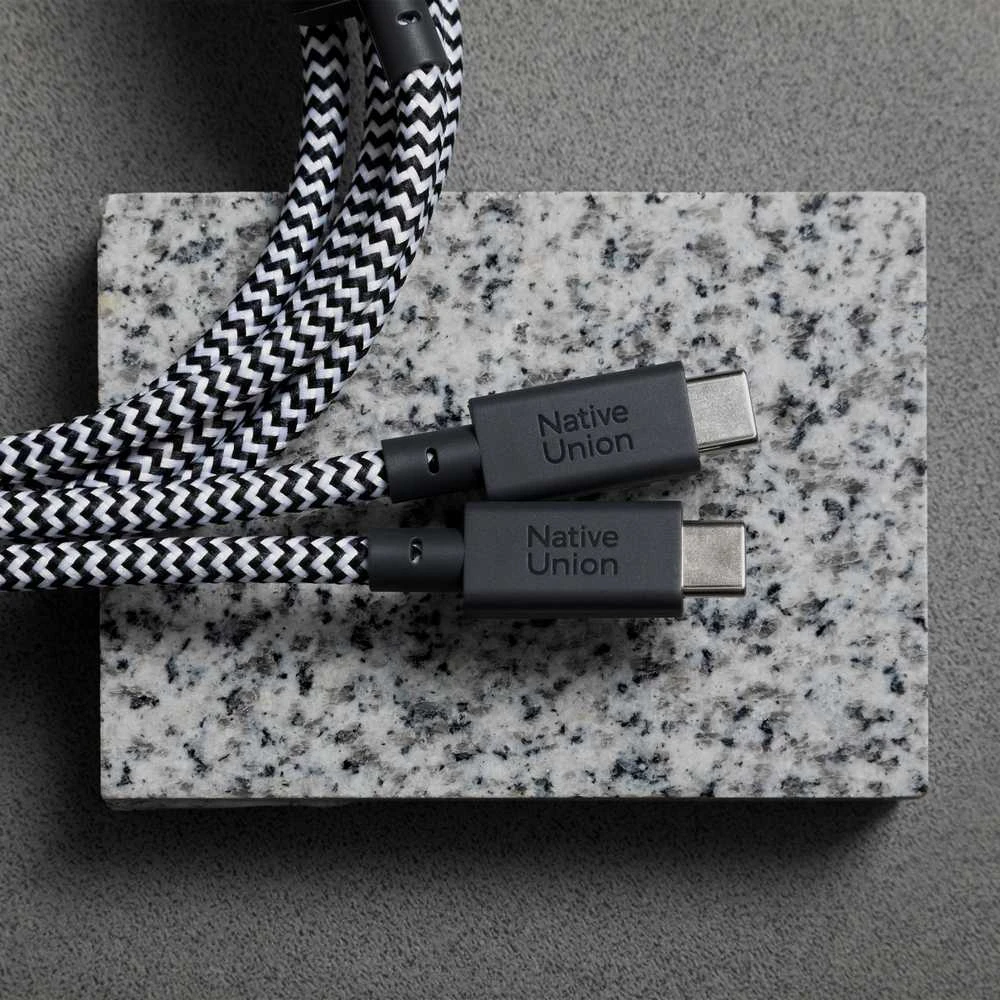 Native Union Belt kabelis (USB-C - USB-C) 2 m, dryžuotas