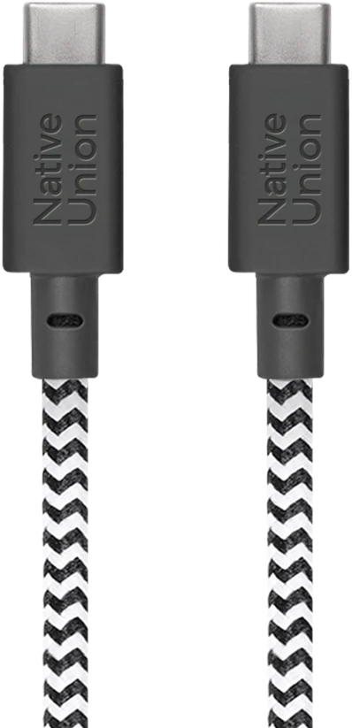 Native Union Belt Cable XL 100W - USB-C kabelis - USB-C, 3 m (zebra)