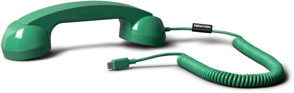 Ausinės „Native Union Pop Phone“ – USB-C telefono ragelis su skambučių atsiliepimo ir baigimo funkcija (pušis)
