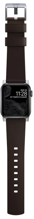 Nomad Aktyvus dirželis Pro rudas, sidabrinis - Apple Watch 49mm/46mm/45mm/44mm/42mm