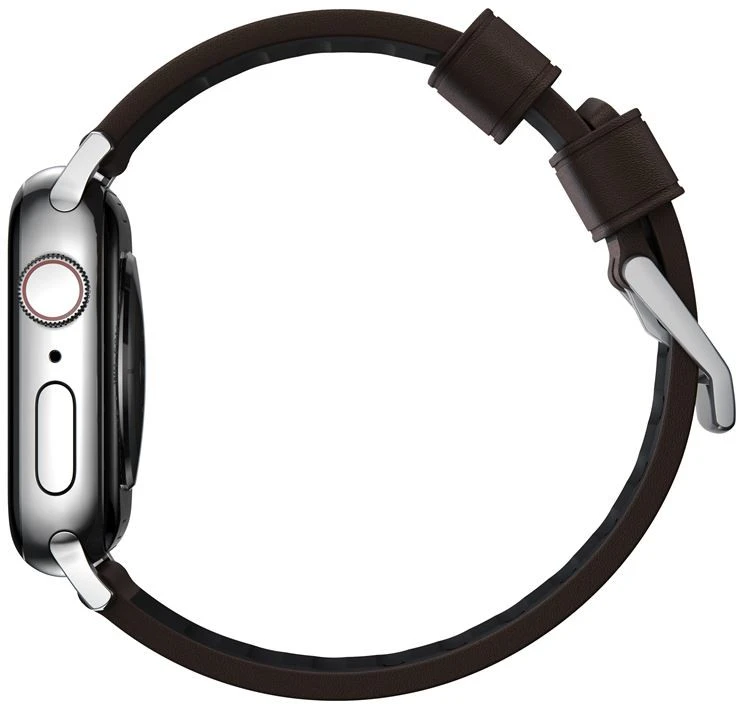 Nomad Aktyvus dirželis Pro rudas, sidabrinis - Apple Watch 49mm/46mm/45mm/44mm/42mm
