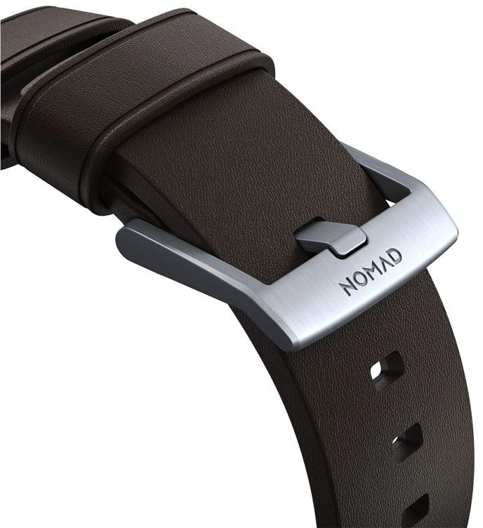 Nomad Aktyvus dirželis Pro rudas, sidabrinis - Apple Watch 49mm/46mm/45mm/44mm/42mm