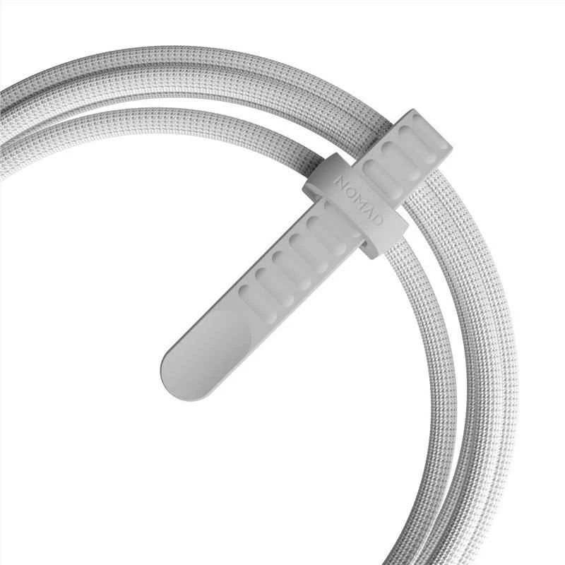 Nomad Kevlaro laidas, USB-C į USB-C, 1.5m, baltas