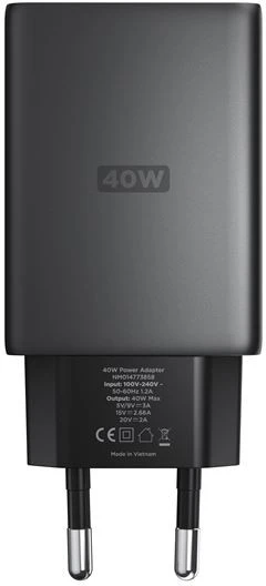 Įkroviklis Nomad AC Adapteris - 40W, Slim, Carbid, EU