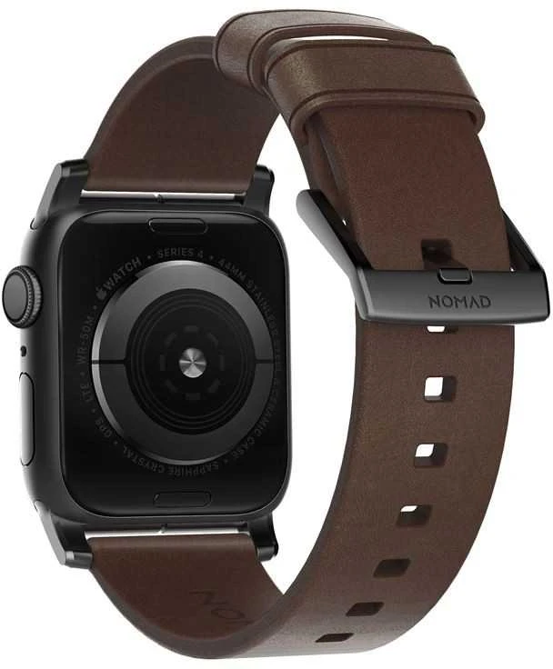 Nomad Išmaniojo laikrodžio Apple odinis dirželis, Rudos spalvos, 42/44mm