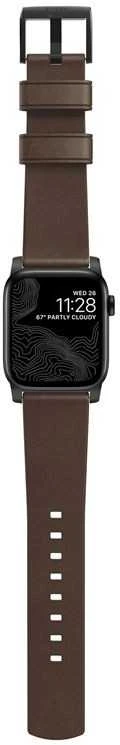 Nomad Išmaniojo laikrodžio Apple odinis dirželis, Rudos spalvos, 42/44mm