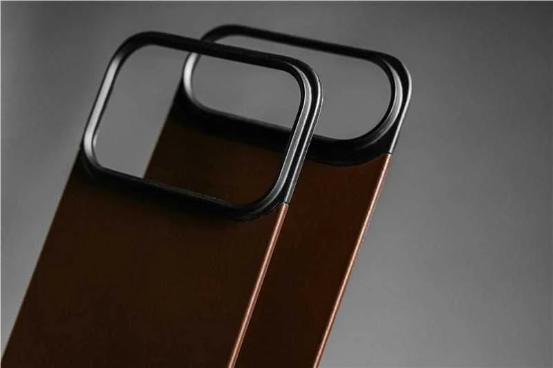 „Nomad“ magnetinis odinis dėklas, juodas („Horween“), „Magsafe“ – „iPhone 17 Pro Max“