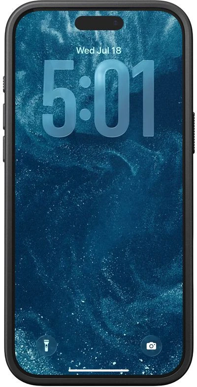 Nomad Modern dėklas, vulcan juodos spalvos – iPhone 17 Pro Max