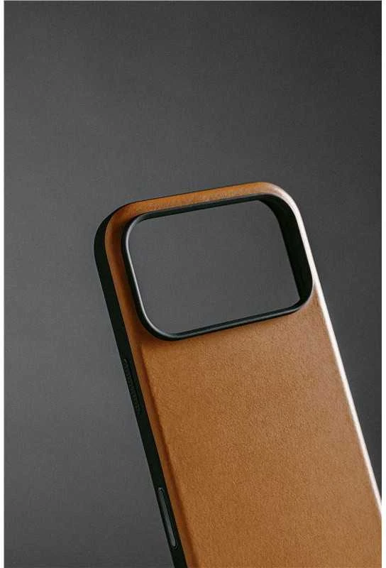 Dėklas Nomad Modern Odinis dėklas, english tan - iPhone 17 Pro