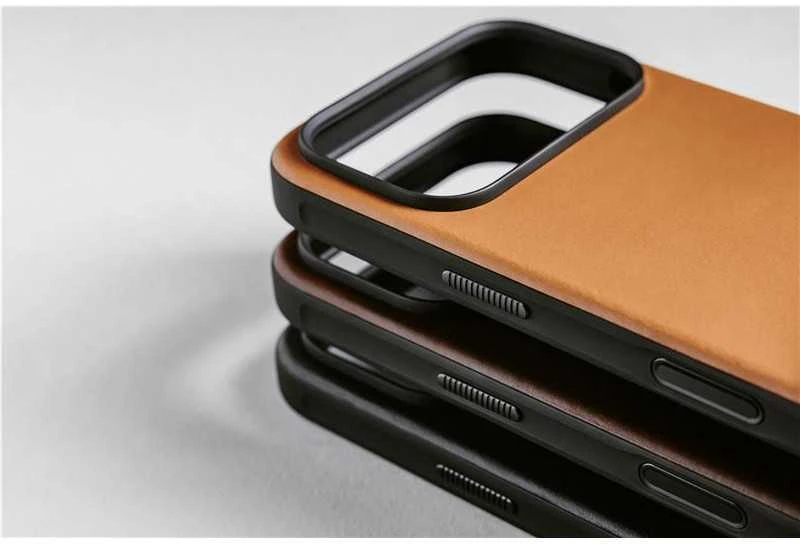 Dėklas Nomad Modern Odinis dėklas, english tan - iPhone 17 Pro