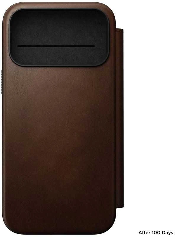 „Nomad Modern“ odinis dėklas, rudas – „iPhone 17 Pro Max“