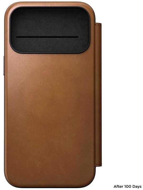 „Nomad Modern“ odinis dėklas, angliško gelsvo atspalvio – „iPhone 17 Pro Max“