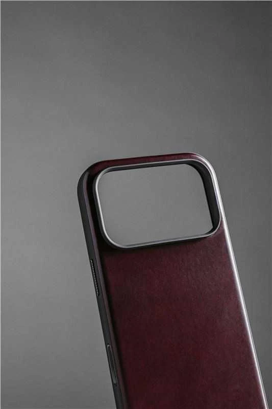Nomad Modern Odinis dėklas, burgundy (Horween) - iPhone 17 Pro Max