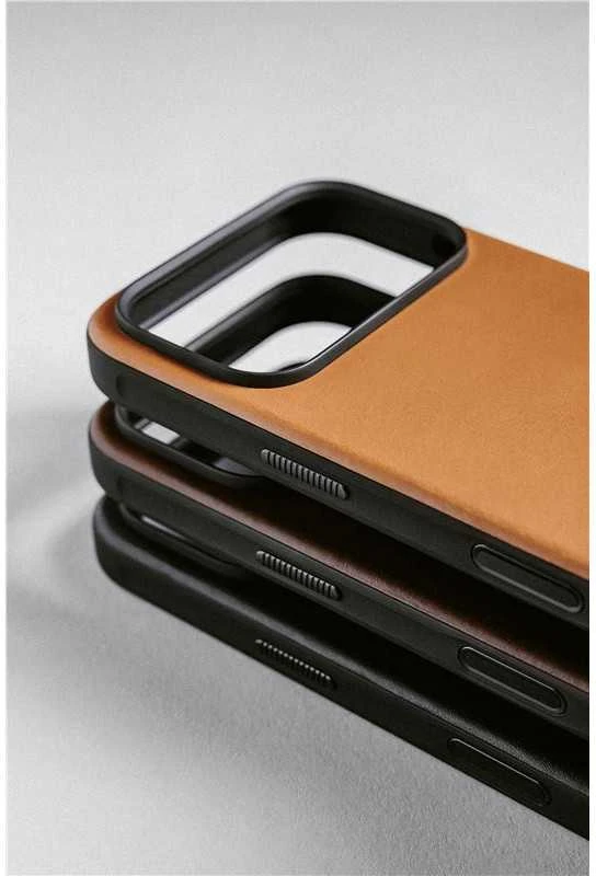 Nomad Modern Odinis dėklas, english tan - iPhone 17 Pro Max