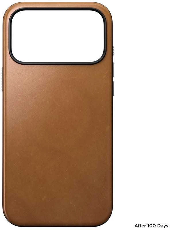 Nomad Modern Odinis dėklas, english tan - iPhone 17 Pro Max