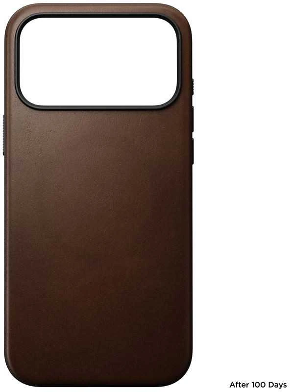 Nomad Modern Odinis dėklas, ruda - iPhone 17 Pro Max