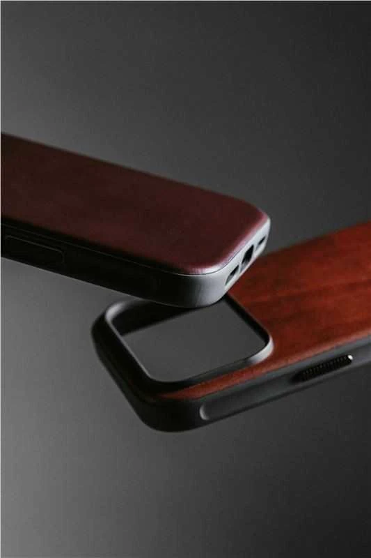Nomad Modern Odinis dėklas, rustic ruda (Horween) - iPhone 17 Pro Max