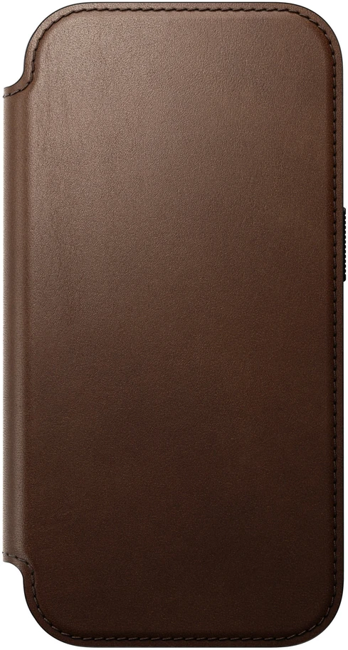 Dėklas Dėklai ir apvalkalai - Flip Nomad Modern Leather Folio, ruda – iPhone 18 Pro/17 Pro