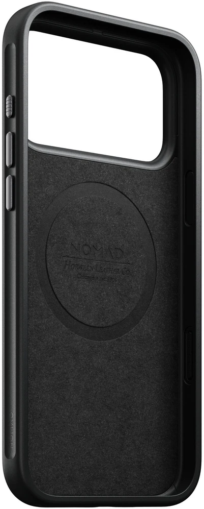 Nomad Modernus odinis dėklas, balno rudos spalvos (Horween) - skirta iPhone 18 Pro Max/17 Pro Max
