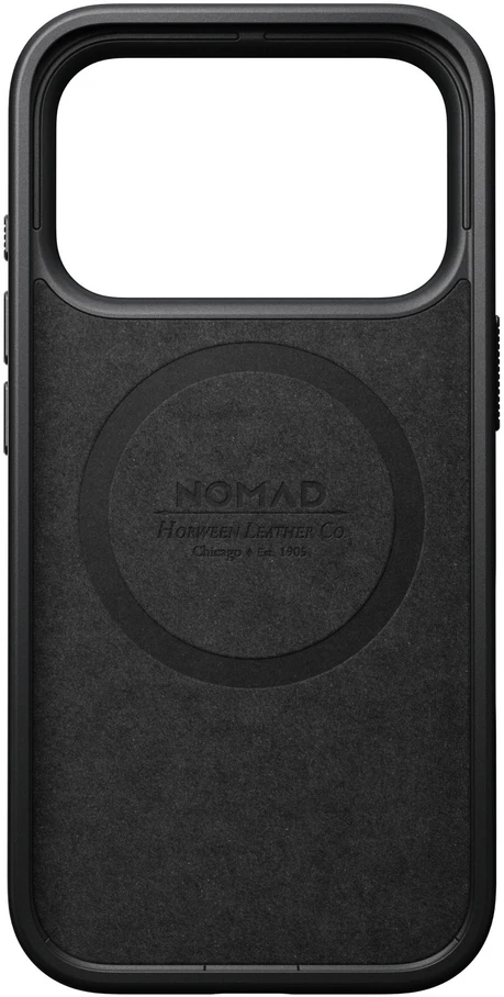 Burga Nomad Modern odinis dėklas, bordo (Horween) – iPhone 18 Pro/17 Pro