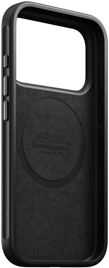 Burga Nomad Modern odinis dėklas, bordo (Horween) – iPhone 18 Pro/17 Pro