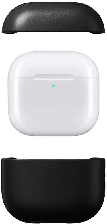 Nomad modernus odinis dėklas, juodas – „Airpods 4“