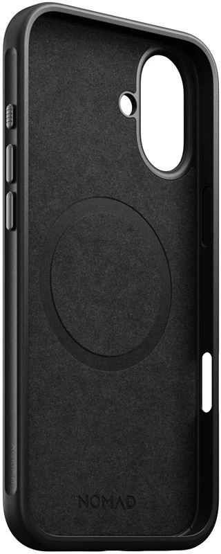Nomad Modernus odinis dėklas, juodas - iPhone 16 Plus