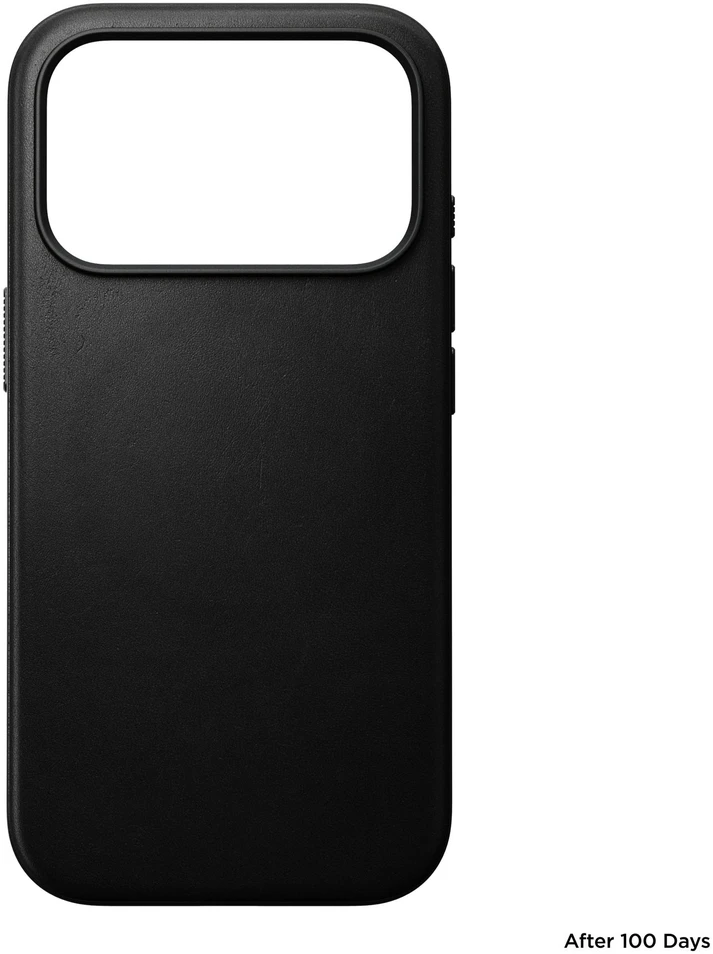 Nomad modernus odinis dėklas, juodas - iPhone 18 Pro/17 Pro