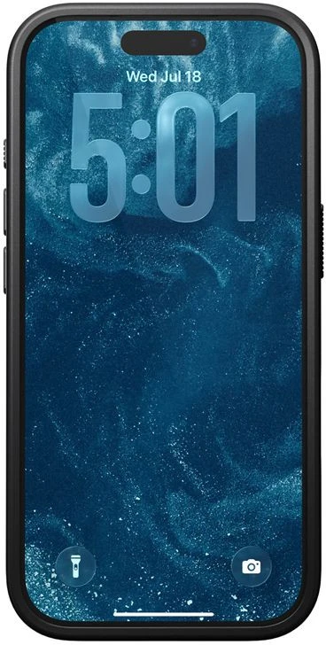 Nomad Modern Leather dėklas, juodos spalvos – iPhone 17 Pro