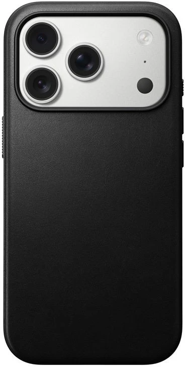 Nomad Modern Leather dėklas, juodos spalvos – iPhone 17 Pro
