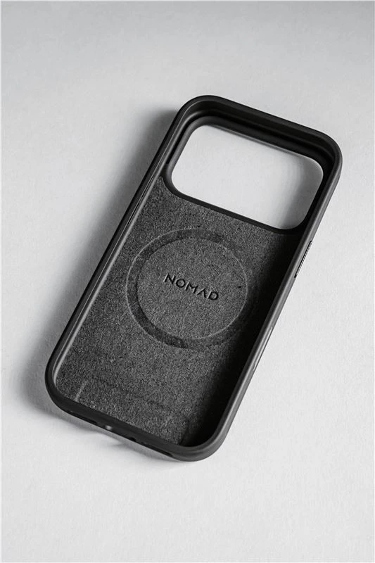 Nomad Modern Leather dėklas, juodos spalvos – iPhone 17 Pro