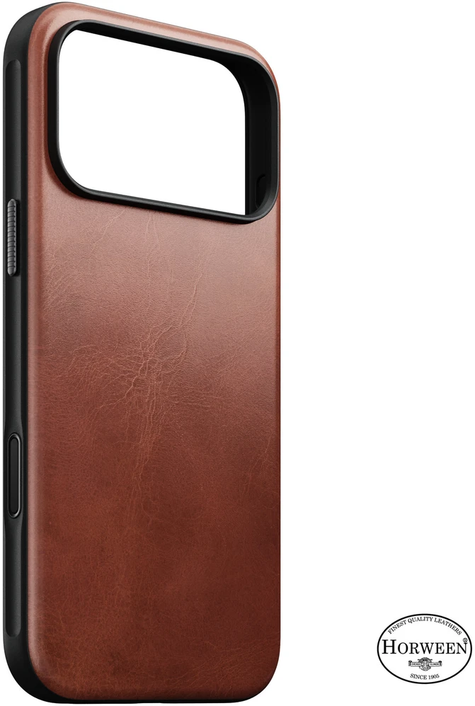 Nomad modernus odinis dėklas, olde dublin (Horween) - iPhone 18 Pro Max/17 Pro Max