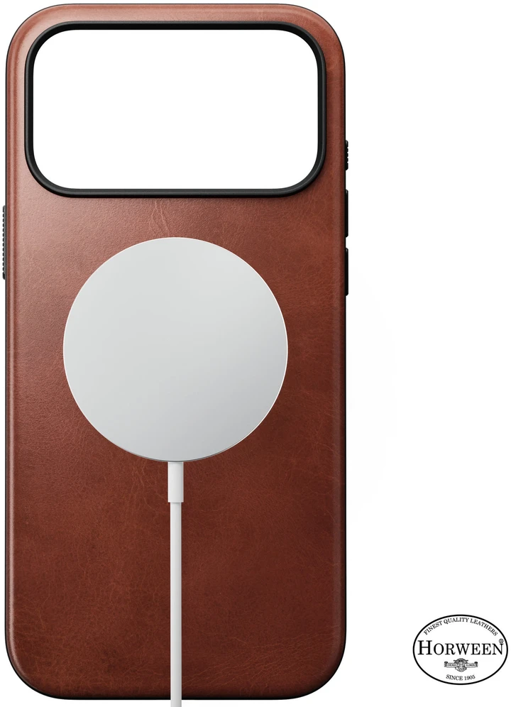 Nomad modernus odinis dėklas, olde dublin (Horween) - iPhone 18 Pro Max/17 Pro Max
