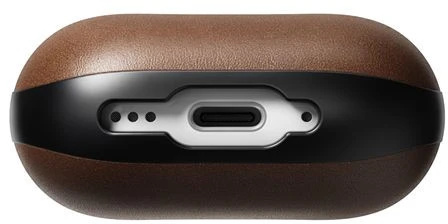 Nomad modernus odinis dėklas, rudas – „Airpods 4“