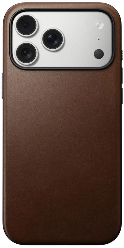 Nomad Modern Leather dėklas, rudos spalvos – iPhone 17 Pro Max