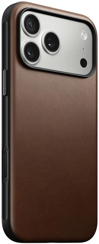 Nomad Modern Leather dėklas, rudos spalvos – iPhone 17 Pro Max