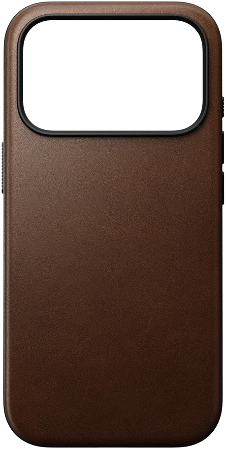 Nomad Modernus odinis dėklas, rudos spalvos - iPhone 18 Pro/17 Pro