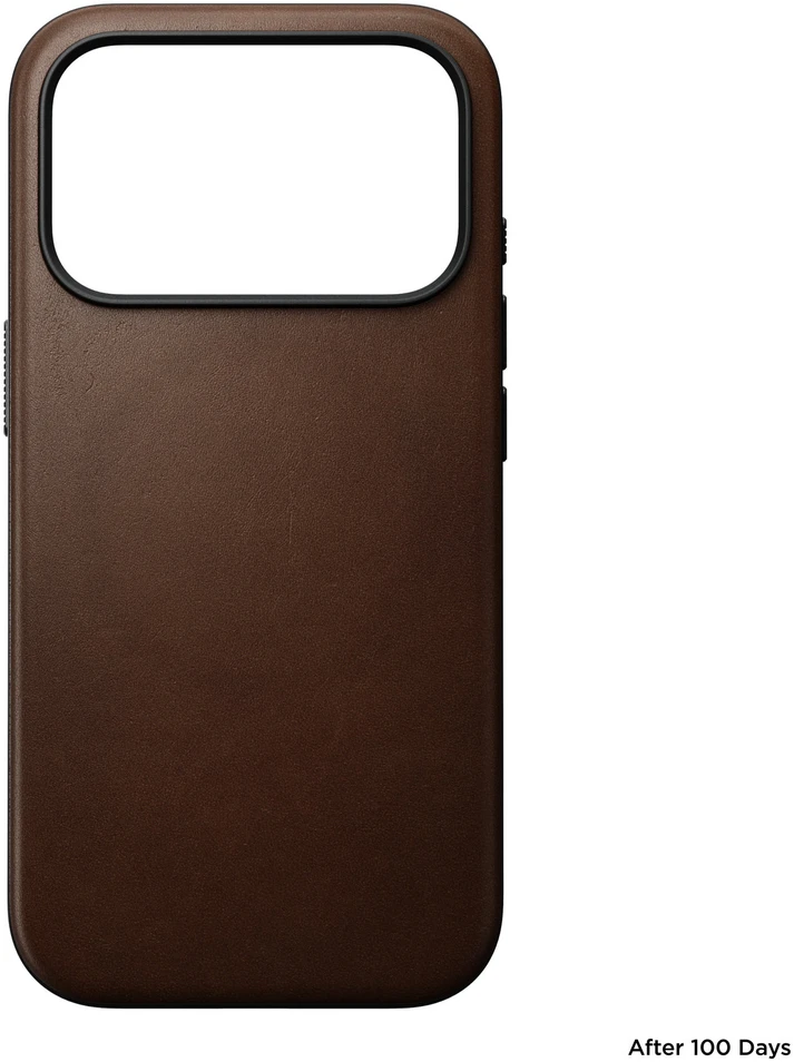 Nomad Modernus odinis dėklas, rudos spalvos - iPhone 18 Pro/17 Pro