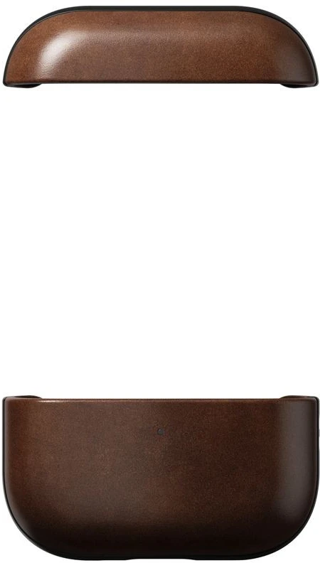 Nomad Modern Leather dėklas, rustic rudos spalvos (Horween) – AirPods Pro 3
